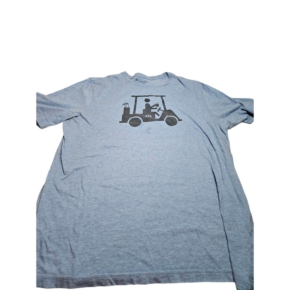 Travis Mathew On the Cart Blue T Shirt Size XXL